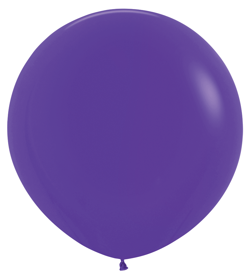 Balloons2Go Balloons Sempertex 24" Violet Latex Balloons  | 3ct Pack 24in Sempertex Violet Balloons - 3ct | Giant Latex Balloons