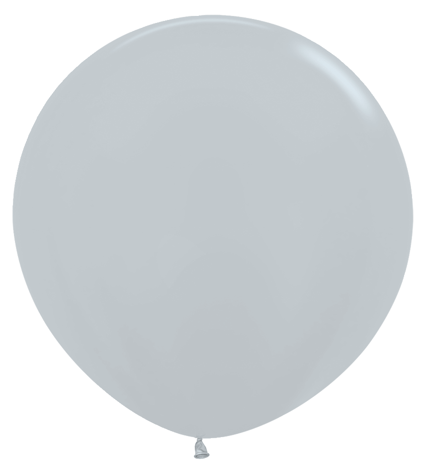Balloons2Go Balloons 24 inch (10 Ct) / Metallic Silver Sempertex Metallic Latex Balloons | All Sizes Sempertex Metallic Latex Balloons | All Sizes