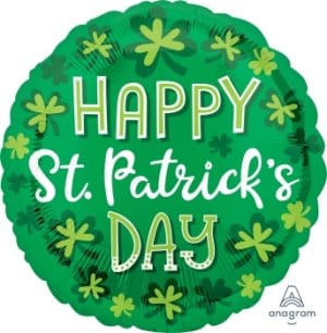 Balloons2Go Balloons 18" Whimsy St. Patrick's Day Foil Balloon 18" Whimsy St. Patrick's Day Foil Balloon