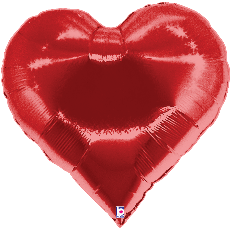 Balloons2Go Balloons Casino Heart Balloon Casino Heart Foil Balloon | Vegas Party Theme Decor