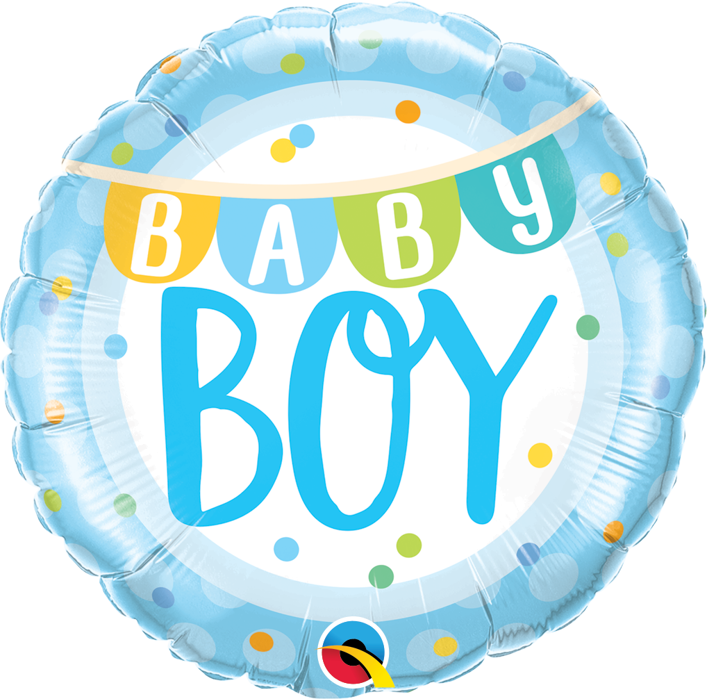 Baby Boy Banner & Dots