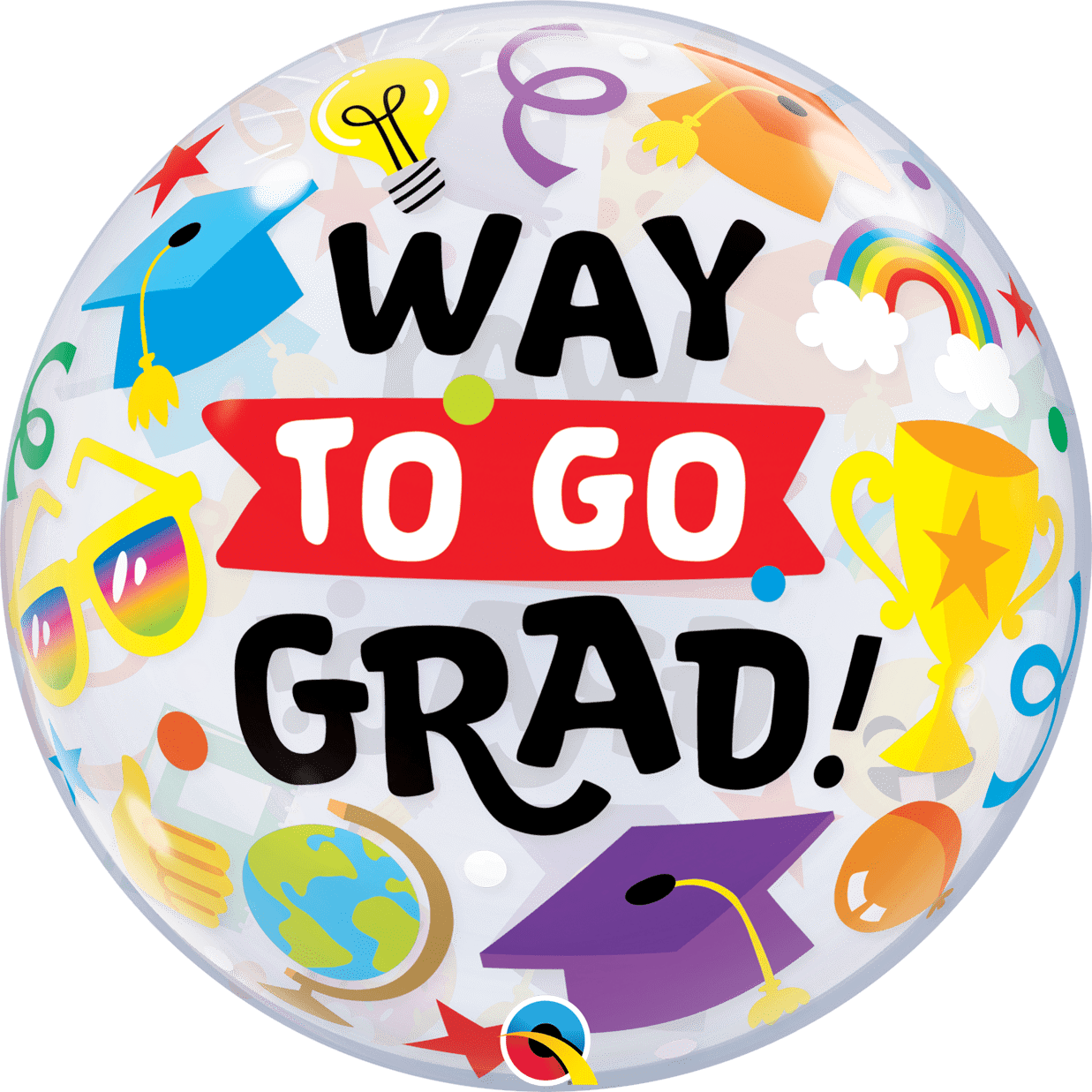 Balloons2Go Balloons Way To Go Grad 22 inch round Balloon Way To Go Grad 22 inch round Balloon