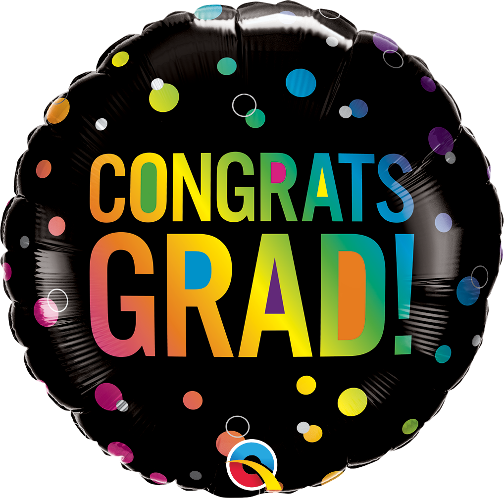 Congrats Grad Ombre Dots