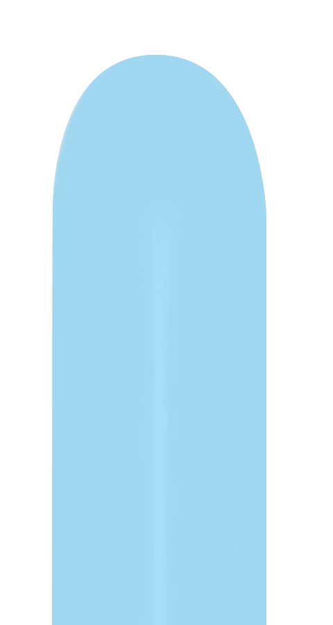 Balloons2Go Balloons 260 (50 Ct) Nozzle Up / Pastel Matte Blue Sempertex Pastel Matte Twisting-Entertainer Latex Balloons | 50 Count 260 Pastel Matte Twisting Balloons – 50ct | Sempertex