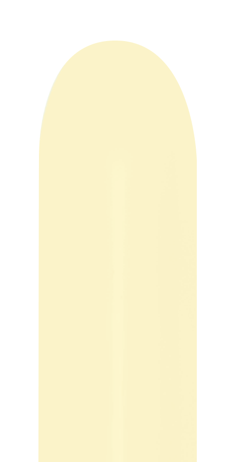 Balloons2Go Balloons 260 (50 Ct) Nozzle Up / Pastel Matte Yellow Sempertex Pastel Matte Twisting-Entertainer Latex Balloons | 50 Count 260 Pastel Matte Twisting Balloons – 50ct | Sempertex