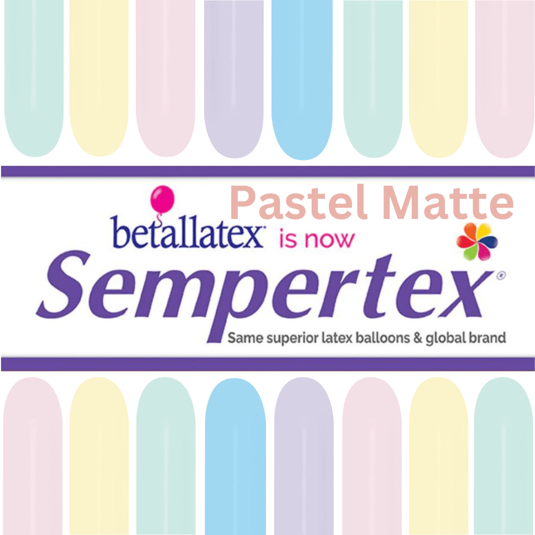 Balloons2Go Balloons Sempertex Pastel Matte Twisting-Entertainer Latex Balloons | 50 Count 260 Pastel Matte Twisting Balloons – 50ct | Sempertex