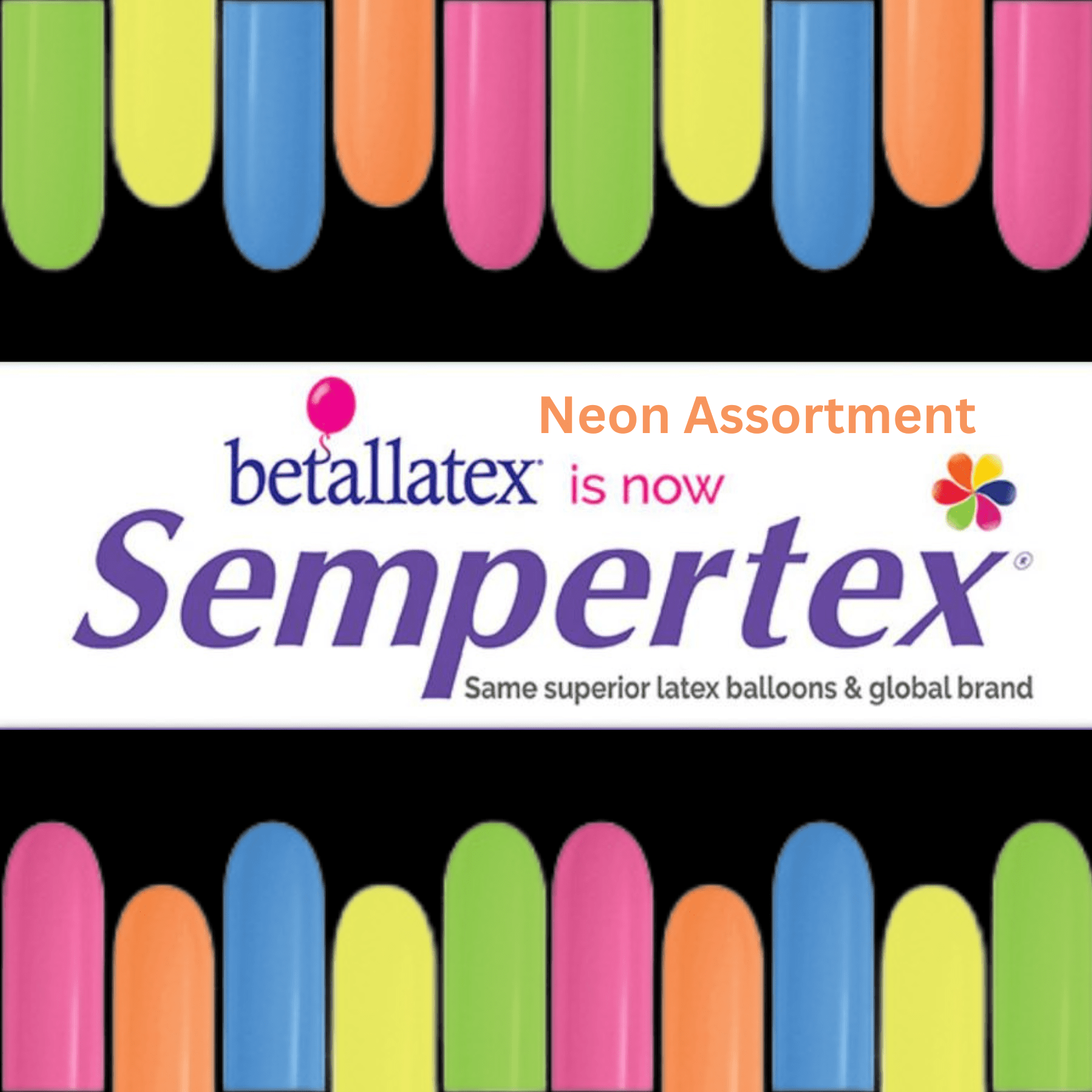 260 Sempertex Neon Twisting Balloons |100 Count