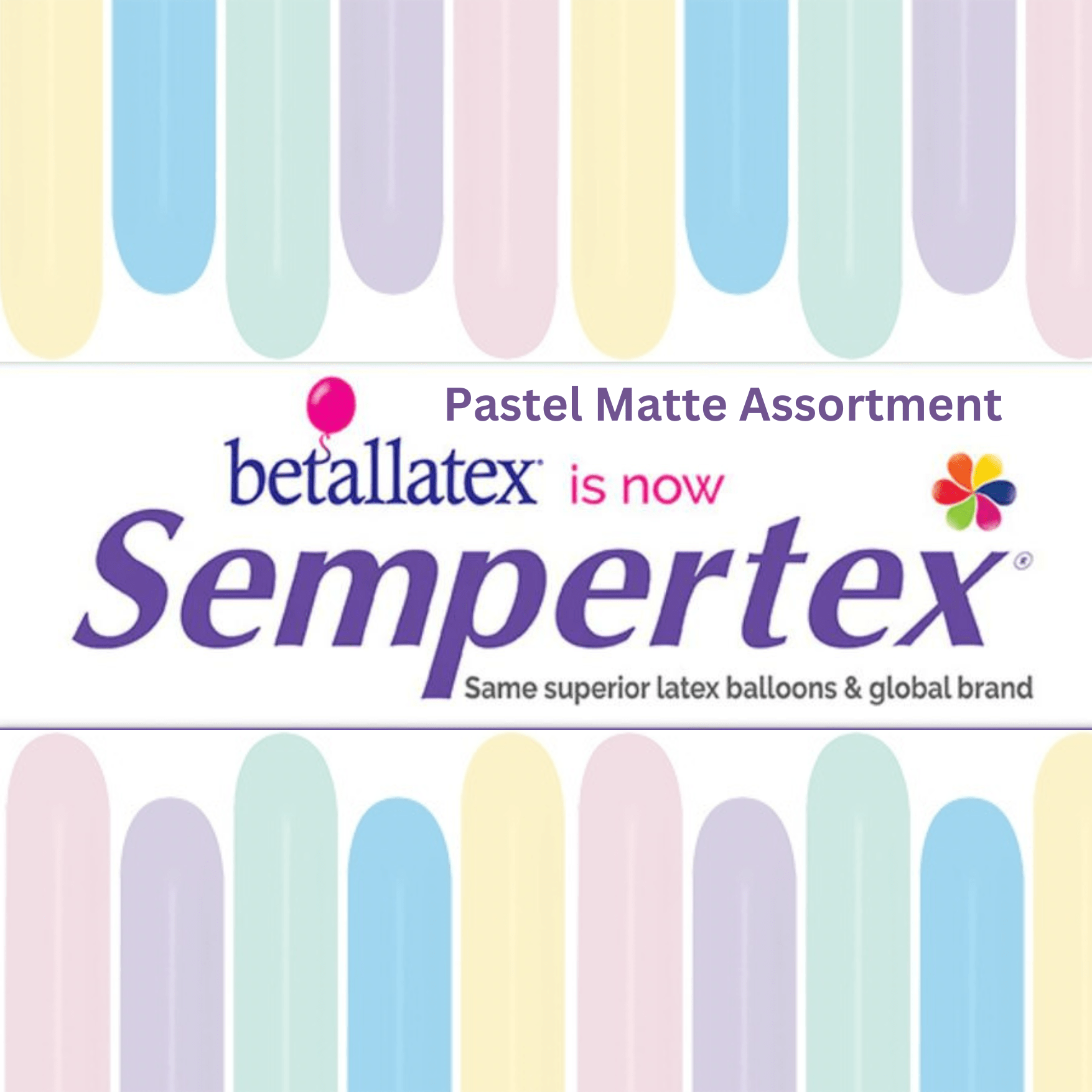 Balloons2Go Balloons Pastel Matte Assortment 260 (100 Ct) Pastel Matte Assortment 260 (100 Ct)