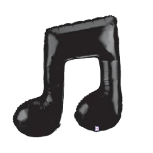 Balloons2Go Balloons 14 inch Music Note Double Balloons 14in Double Music Note Balloons | Air-Fill Foil