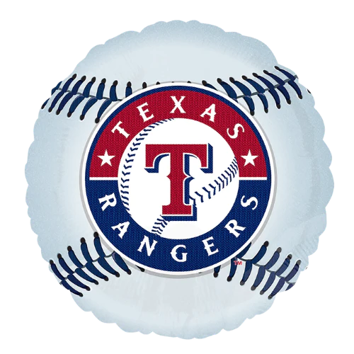 18" Texas Rangers Baseball Foil Balloon
