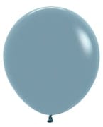 Balloons2Go Balloons 18 inch (15 Ct) / Pastl Dusk Blue Sempertex Pastel Dusk Round Latex Balloons / All Sizes Sempertex Pastel Dusk Round Latex Balloons / All Sizes