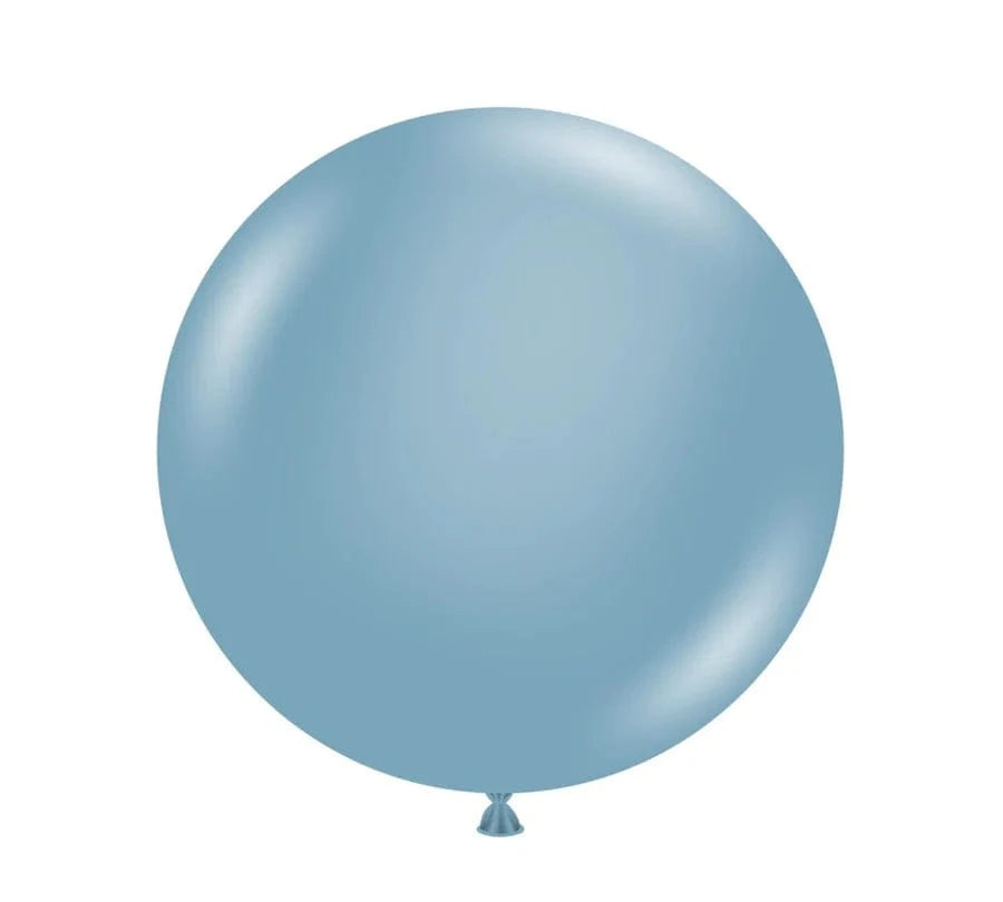 Balloons2Go Balloons 24 inch (25 Ct) / Blue Slate TUFTEX Pastel Opaque Latex Balloons | All Sizes TUFTEX Pastel Opaque Latex Balloons | All Sizes