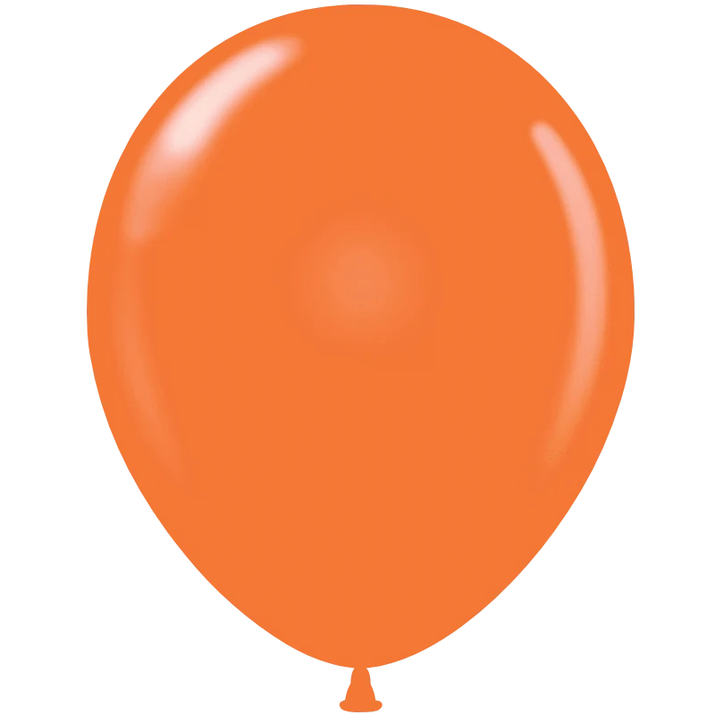 Balloons2Go Balloons 17 inch (25 Ct) / Orange Tuftex Standard Opaque Latex Balloons | All Sizes Tuftex Standard Opaque Latex Balloons | All Sizes