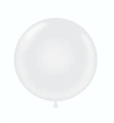 Balloons2Go Balloons 24 inch (25Ct) / White Tuftex Standard Opaque Latex Balloons | All Sizes Tuftex Standard Opaque Latex Balloons | All Sizes