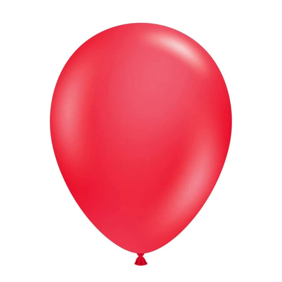 Balloons2Go Balloons 5 inch (50 Ct) / Red Tuftex Standard Opaque Latex Balloons | All Sizes Tuftex Standard Opaque Latex Balloons | All Sizes