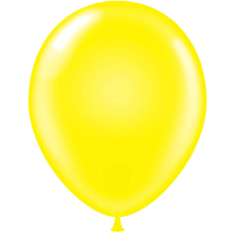 Balloons2Go Balloons 17 inch (25 Ct) / Yellow Tuftex Standard Opaque Latex Balloons | All Sizes Tuftex Standard Opaque Latex Balloons | All Sizes