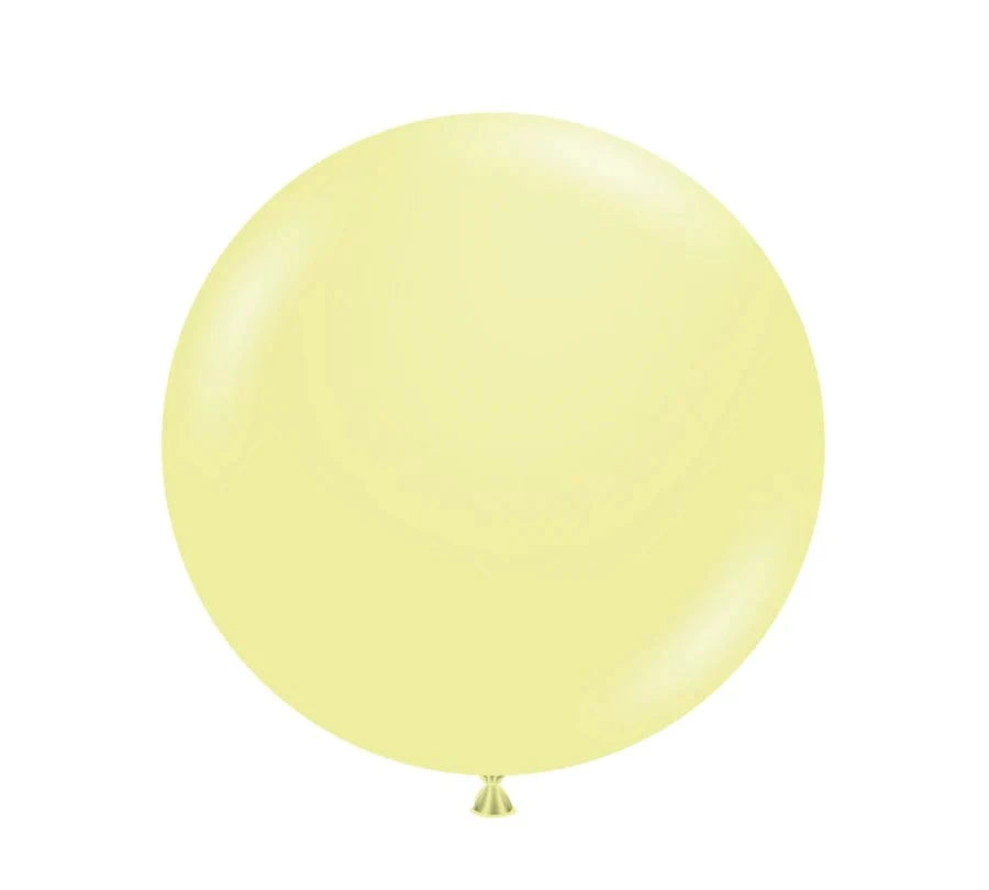 Balloons2Go Balloons 24 inch (25 Ct) / Lemonade TUFTEX Pastel Opaque Latex Balloons | All Sizes TUFTEX Pastel Opaque Latex Balloons | All Sizes