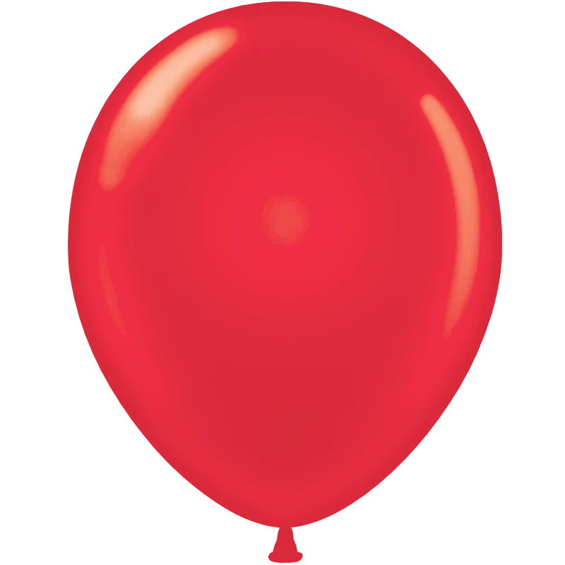 Balloons2Go Balloons 17 inch (25 Ct) / Red Tuftex Standard Opaque Latex Balloons | All Sizes Tuftex Standard Opaque Latex Balloons | All Sizes