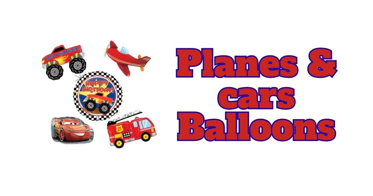 Cars, Airplanes, & Trucks Foil Balloons