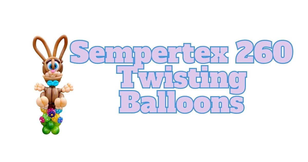 Sempertex twisting 260s balloons cover with a balloon twisted bunny
