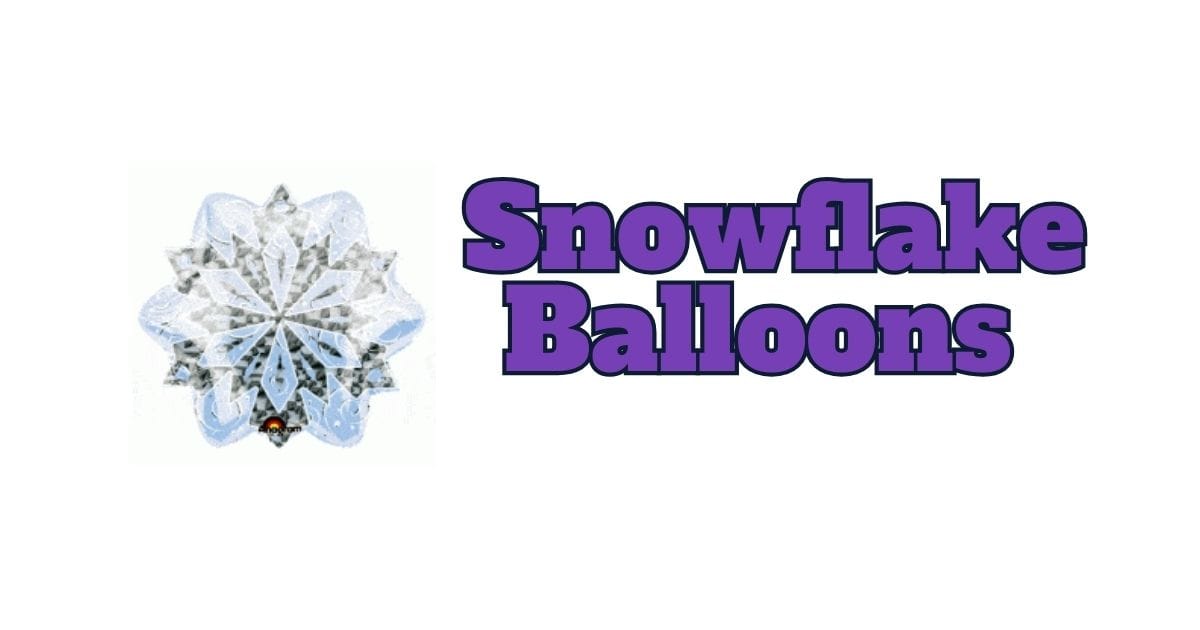 Snowflake balloon cover