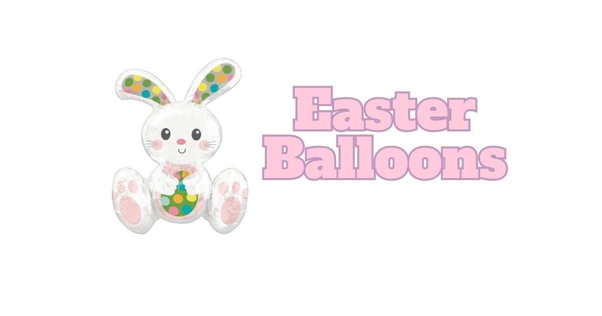 Bunny foil balloon easter balloon cover