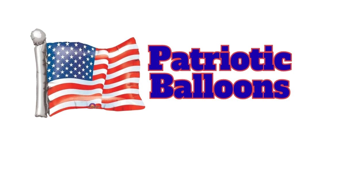 Patriotic Balloons cover with an american flag