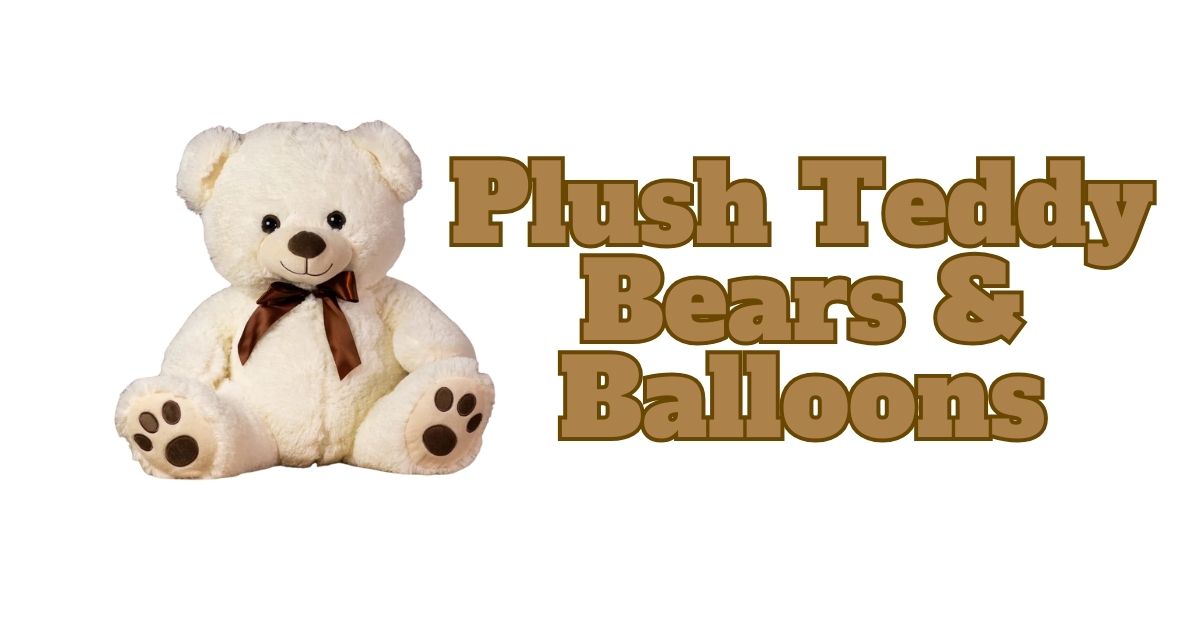 Plush Teddy Bears and balloons cover