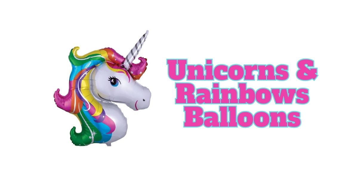 A unicorn foil ballon
