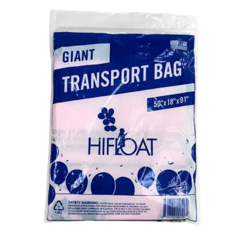 Balloons2Go accesories HI-FLOAT Pink Giant Transport Bag - 50" x 18" x 91" | 1 Count HI-FLOAT Pink Giant Transport Bag - 50" x 18" x 91" | 1 Count
