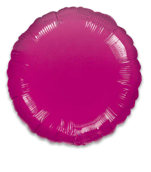 Helium and Balloons of texas Balloons 18" Hot Pink Round foil balloon 18" Hot Pink Round foil balloon