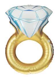 sempertex Balloons 37" Wedding Ring Shape Foil Balloon 37" Wedding Ring Shape Foil Balloon