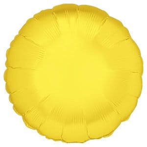 Helium and Balloons of texas Balloons 18" Yellow round foil balloon 18" Yellow round foil balloon