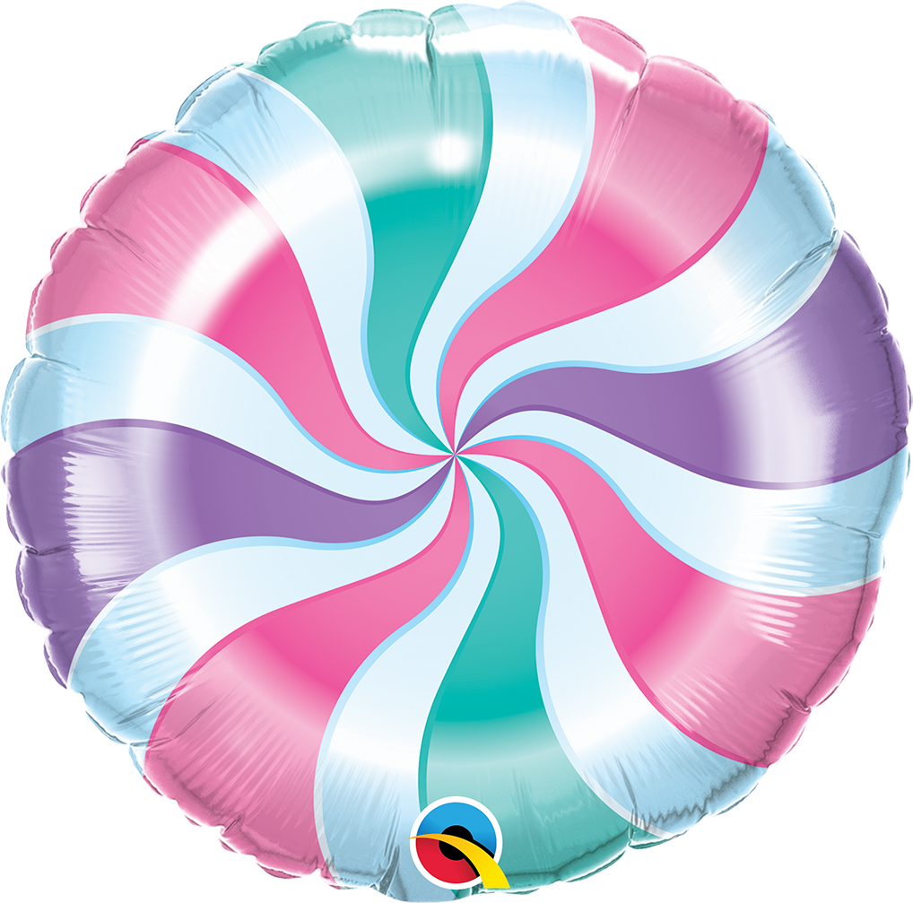Candy Pastel Swirl Peppermint 18 inch