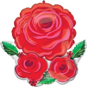 Anagram balloons Balloons 17" x 18" Satin Rose Radiance JrShape Foil Balloon 17" x 18" Satin Rose Radiance JrShape Foil Balloon