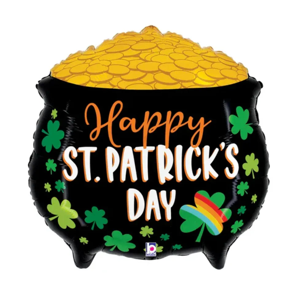 sempertex Balloons 30" Lucky Pot St Patrick day foil balloon 30" Lucky Pot St Patrick day foil balloon