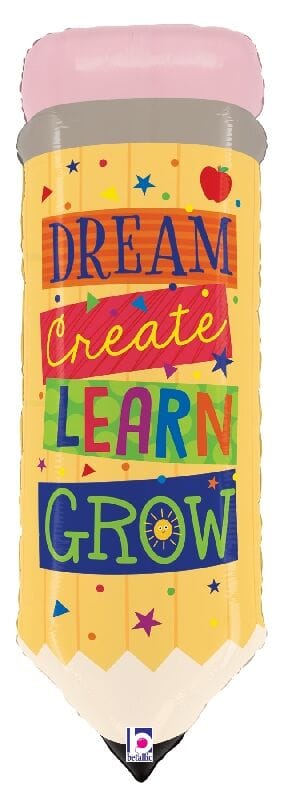 sempertex Balloons 31" Inspirational School Pencil Foil Shape Balloon 31" Inspirational School Pencil Foil Shape Balloon