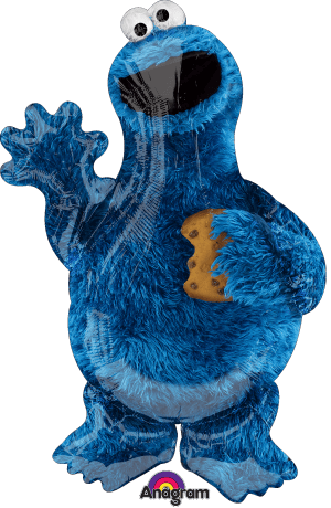 Anagram balloons Balloons 23" x 35" Cookie Monster SuperShape Foil Balloon - Pkg 23" x 35" Cookie Monster SuperShape Foil Balloon - Pkg