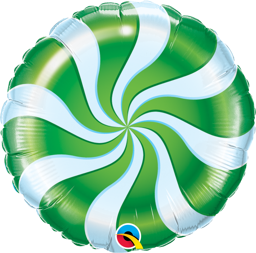 Candy Swirl Green 18 inch Peppermint