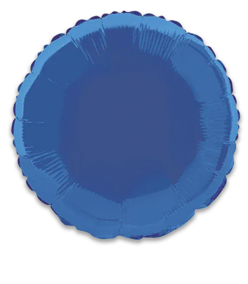 Helium and Balloons of texas Balloons 18" Round Royal Blue Foil Balloon 18" Round Royal Blue Foil Balloon