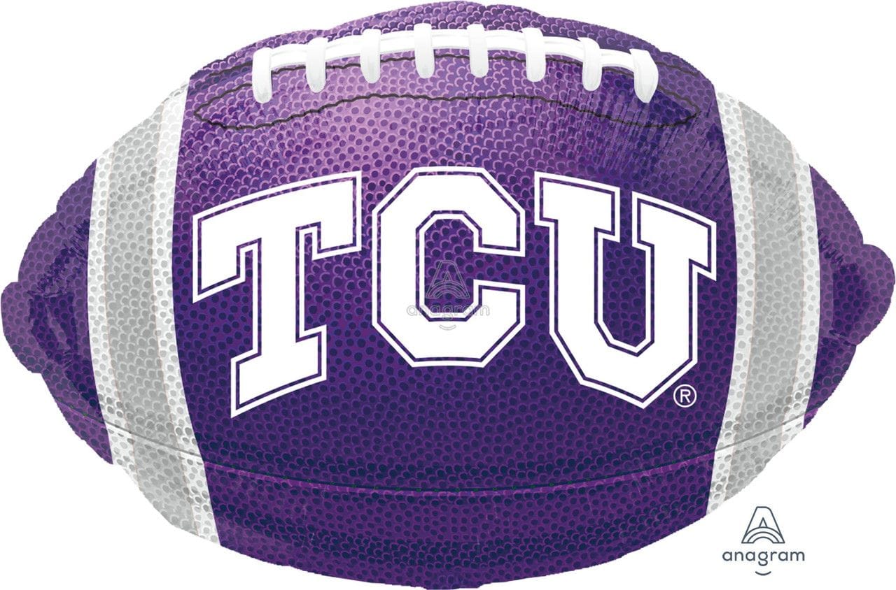 Anagram balloons Balloons 18" Foot ball TCU Foil balloon 18" Foot ball TCU Foil balloon