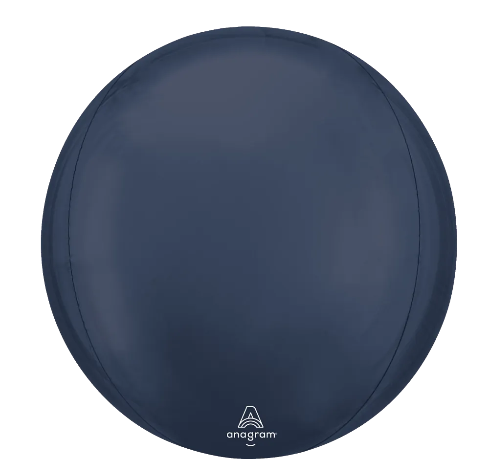 Anagram balloons Balloons 15" Stain True Navy Orbz Foil Balloon 15" Stain True Navy Orbz Foil Balloon