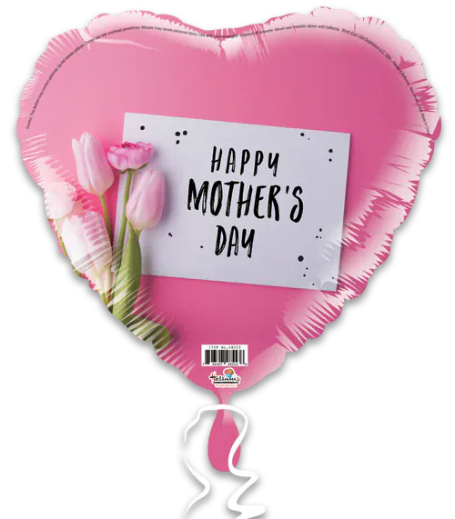 Helium balloons of Texas Balloons 18" Mothers day Pink Tulips foil balloon 18" Mothers day Pink Tulips foil balloon