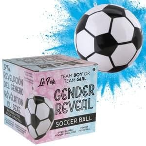borosino accesories Gender Reveal Soccer Blue Powder Gender Reveal Soccer Blue Powder