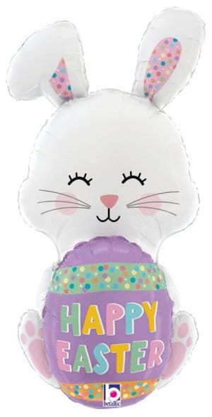 sempertex Balloons 36" Easter Egg Bunny Foil Balloon 36" Easter Egg Bunny Foil Balloon