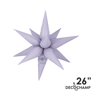 Balloons2Go Balloons 26 inch Lilac / 26 Inch Decochamp Starburst All Sizes Decochamp Starburst All Sizes
