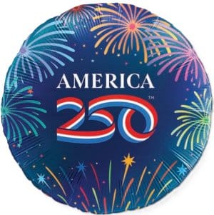 Anagram balloons Balloons 18" America 250 Fireworks Foil Balloon 18" America 250 Fireworks Foil Balloon