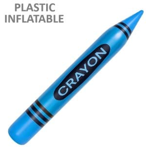 3" X 21" Crayon Inflatable - Blue