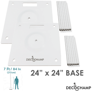 Decochamp accesories Deco Base OUTDOOR 7ft - 24" x 24" Metal Base Column Kit - 2ct Deco Base OUTDOOR 7ft - 24" x 24" Metal Base Column Kit - 2ct