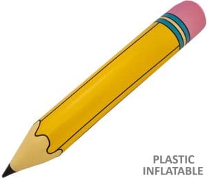 Burst Balloons 4" X 25" Pencil Inflatable 4" X 25" Pencil Inflatable